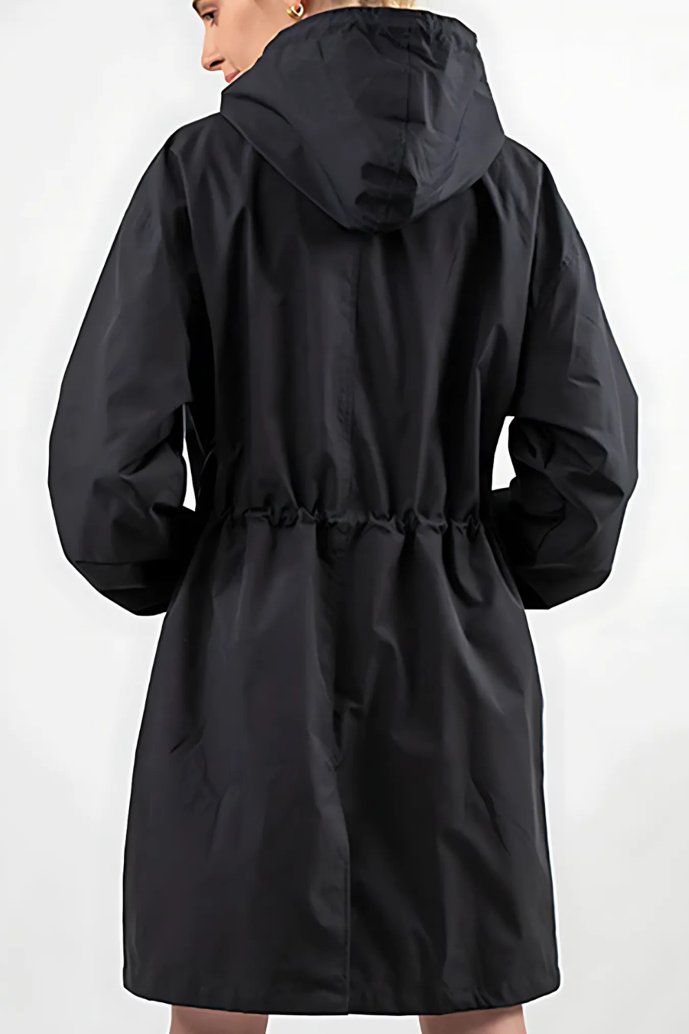 Hooded Rain Coat | Water-Resistant | Oversized Windbreaker