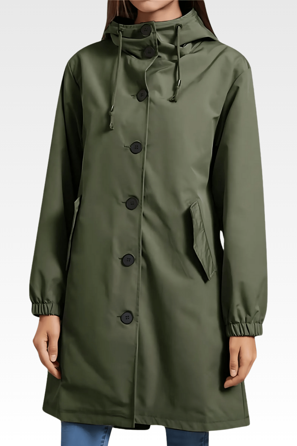 Hooded Rain Coat | Water-Resistant | Oversized Windbreaker