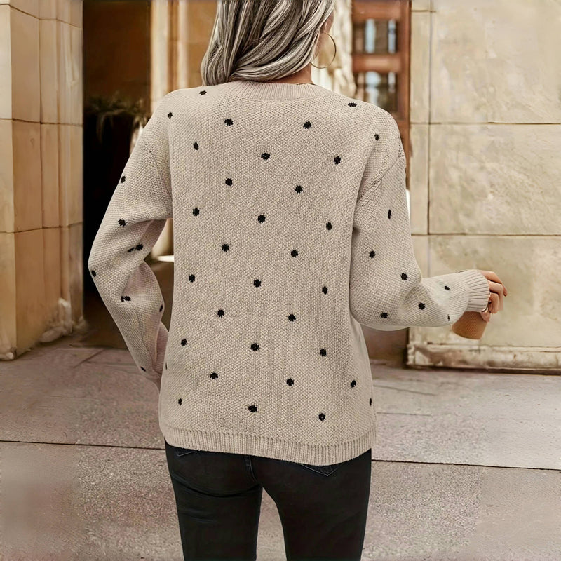 Polka Dot Knitted Sweater Chiara