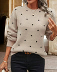 Polka Dot Knitted Sweater Chiara