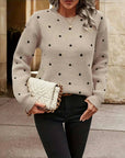 Polka Dot Knitted Sweater Chiara