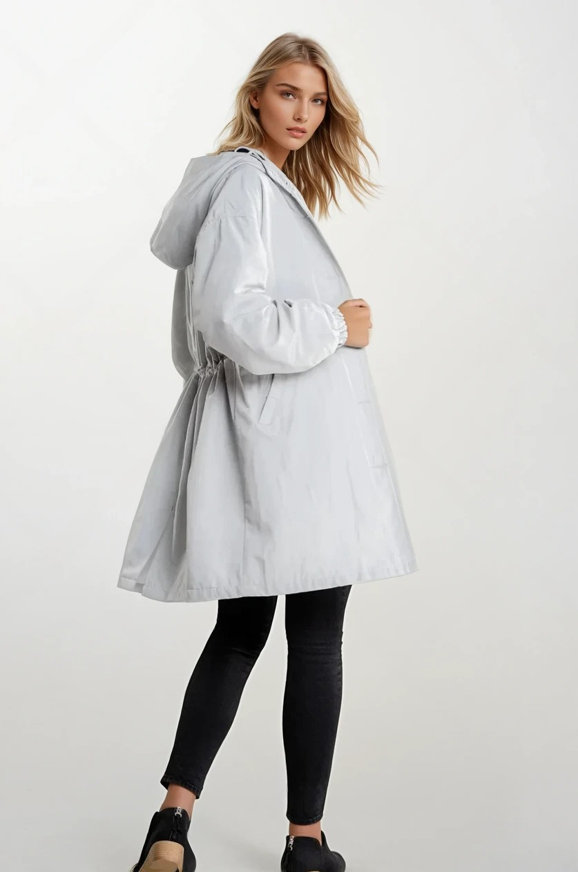 Regnjacka med Huva | Vattenavvisande | Oversized Vindjacka