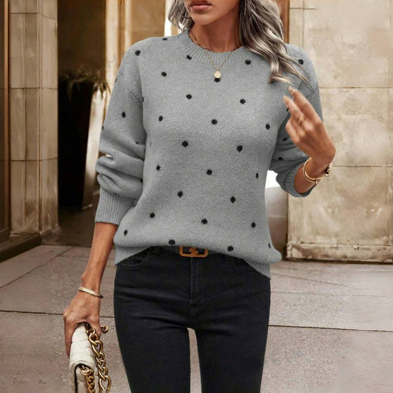 Polka Dot Knitted Sweater Chiara