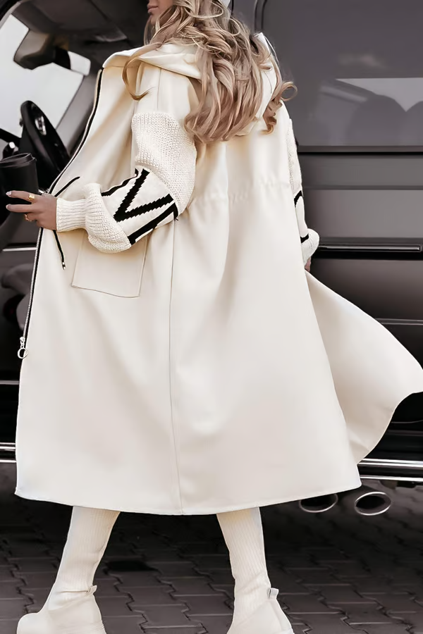 Hooded Long Sleeve Casual Jacket